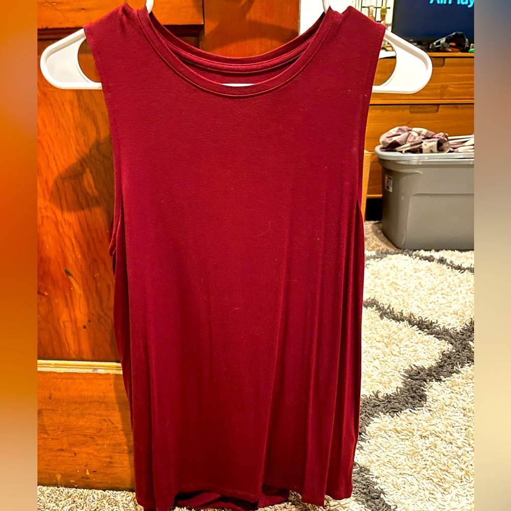 A new day loose fit high neck tank top